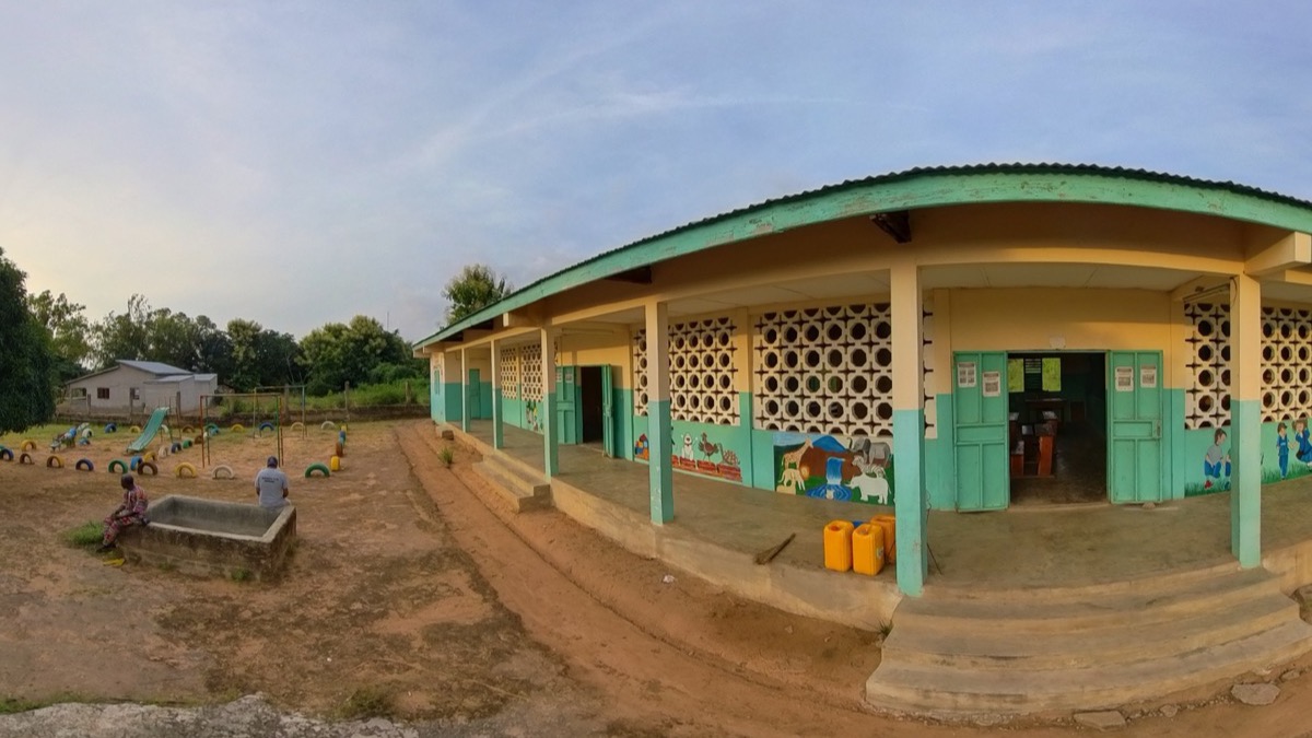 Das Schulgebäude der Humanity-First-Schule in Dassa-Zoumè, Benin