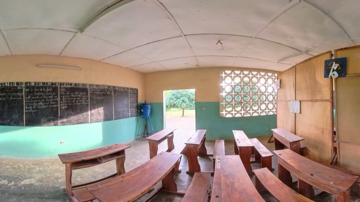 Klassenzimmer der Humanity-First-Schule in Dassa-Zoumè, Benin